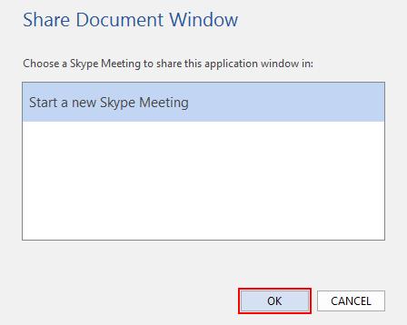 Click the Present Online option. 4. Click the Present button. Figure 38 5. The Share Document Window appears.