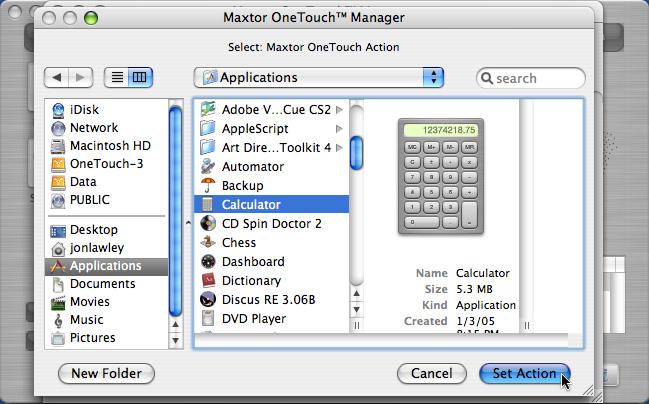 MAXTOR ONETOUCH III MACINTOSH INSTALLATION OneTouch Button By default, pressing the OneTouch button will launch MaxBack to perform your Backup (e.g. Bootable Backup Copy) to the OneTouch III.