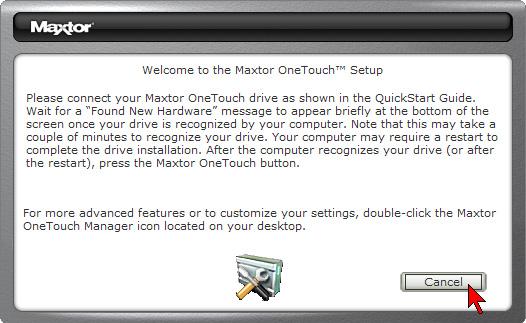 11. The Maxtor Backup Welcome screen will appear. Click Next. 12. The License Agreement screen will appear. 16.