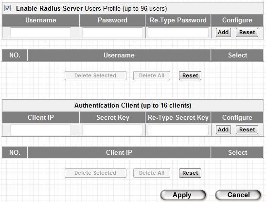 2-8 Radius Server Comparing to other wireless security measures, radius server provides user-based authentication. If your wireless client supports 802.