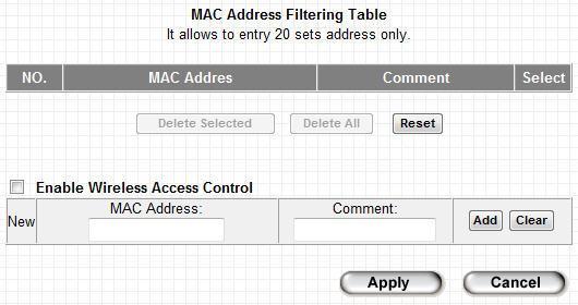 2-9 MAC Filtering Another security measure you can use to keep hackers and intruders away is MAC filtering.