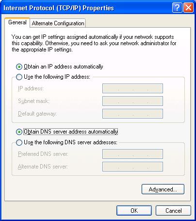1b) Windows XP 1: Click the Start button and select Settings, then click Network Connections. The Network Connections window will appear. 2: Double-click Local Area Connection icon.