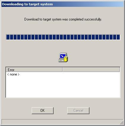 4 ES/OS client and OS server 3. After a successful download, the OS project is located in the specified folder on the OS server. Click the "OK" button to confirm the corresponding message.