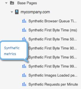 Synthetic Metrics Browser Synthetic produces many of the same metrics as Browser RUM with the addition of some Synthetic only metrics.