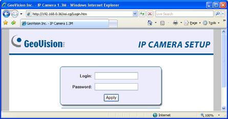 8 Accessing the Camera Chapter 8 Accessing the Camera Two types of users are allowed to log on to the GV-IPCAM H.264: Administrator and Guest.