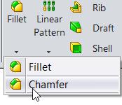 Select the Chamfer command.