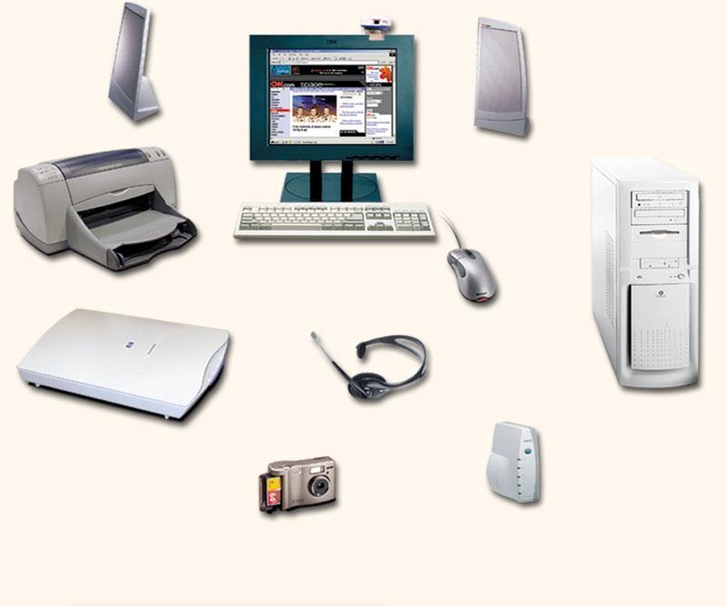 Examples of Hardware Monitor (output) Speaker (output) System unit Printer (output) (processor,