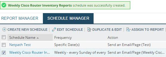 10. Review the report schedule configuration, and then click Create