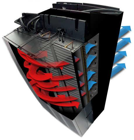 In-Row Cooling Cooling systems are placed within IT rows instead of at the room level Inherently higher power density capability than room designs Fan power is reduced by 35% Needless