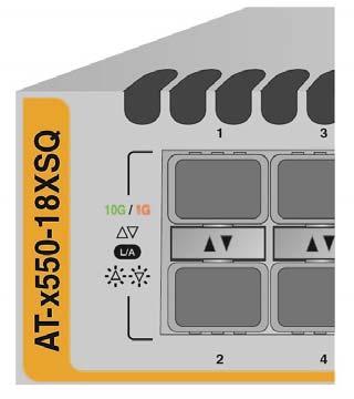 x550 Series Installation Guide for Stand-alone Switches Table 3.