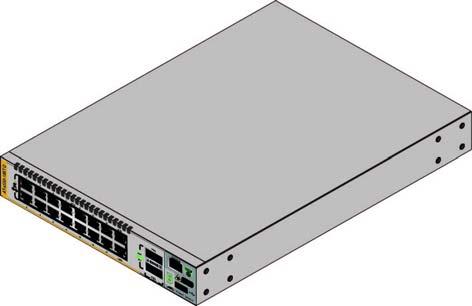 x550 Series Installation Guide for Stand-alone Switches Installing the Switch in an Equipment Rack with the AT-RKMT-J14 Brackets This section contains the procedure for installing the switch in a