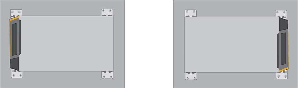 Chapter 4: Installing the Switch on a Wall Switch Orientations on a Wall You can install the switch on a wall with the front panel on the left or right,