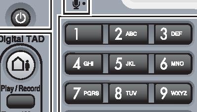 2007 12 1 2 3 4 5 1 Dial Pad 2 Telephone keys 3 Mode keys 4 Menu