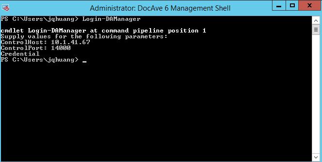 a. Navigate t Start > All Prgrams > AvePint DcAve 6 > DcAve 6 Management Shell and click DcAve 6 Management Shell t prmpt the cmmand windw. b.