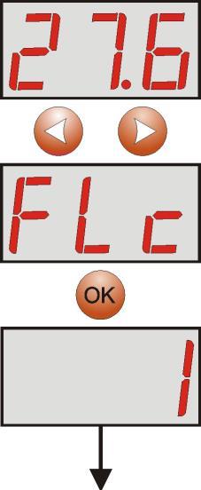 - press OK button - number 1, indicating the number of failure in the memory (the highest priority), will be displayed.
