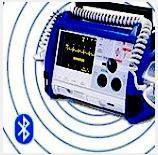 has a range of 20-30 feet). 2. On the defibrillator, press and hold the leftmost softkey and turn on the defibrillator.