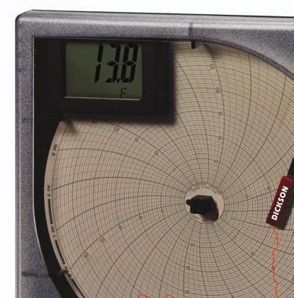TEMPERATURE CHART RECORDERS 8 Inch Temperature Chart Recorder Easy-to-read chart lets you see temperature details, not just trends!