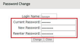 the Change Password link. 2.