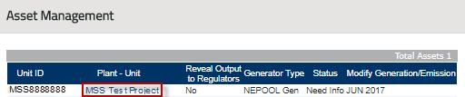 D. NEPOOL Generator (MSS Project) Project Registration NEPOOL Generator data are imported into GIS via ISONE monthly files.