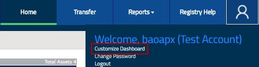 B. Customize Account Dashboard The NEPOOL GIS Account Dashboard can be customized to move, add, or remove modules from a User's Account Dashboard. 1.