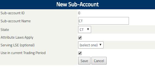 4. Click on the Save button to create new Sub-Account.