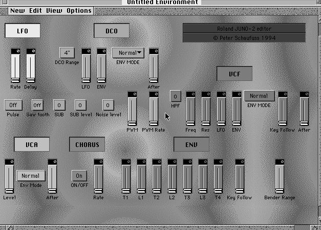 Logic-ch6_b.qxd 9/23/02 11:35 AM Page 180 180 Users Guide to Logic Audio 5 A Programming interface for the Roland Juno 2 synthesizer from the Logic Audio support disk.