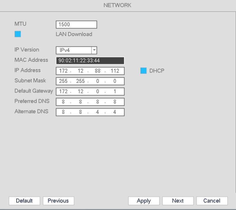 Figure 4-6 Click the Next button to go to the network setup