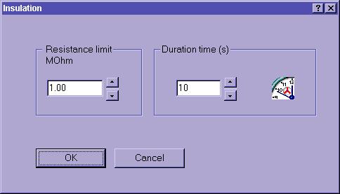 PC Software - CE Link Insulation Parameter window Sound