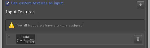 21. Select a new texture out of your Unity project by clicking on Select in the texture preview field.
