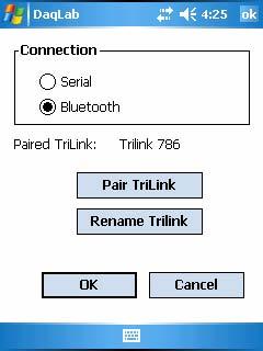 2.3. Establishing Wireless Communication TriLink uses Bluetooth wireless technology to connect to your Pocket PC.