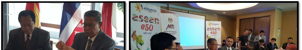THE STEEL NOTICE BOARD March 2017 4 SPECIAL PRESS CONFERENCE BY YB MINISTER MITI ON ASEAN@50 AND AEC On 13