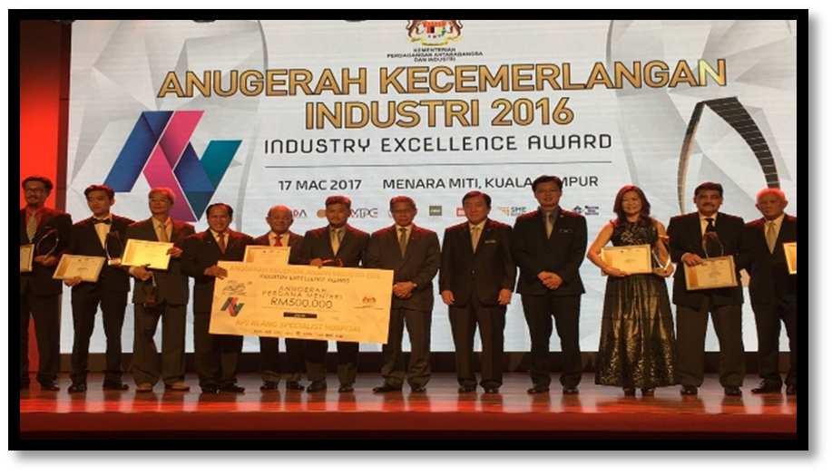 THE STEEL NOTICE BOARD March 2017 5 ANUGERAH KECEMERLANGAN INDUSTRI 2016 The