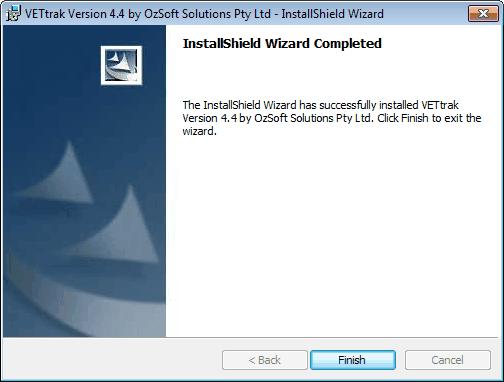 6 Install Guide Step 3: On completion the Install Wizard will display a message