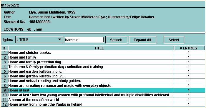 Print: Searching the Database to Retrieve Records You can highlight the title in the browse screen by clicking on it with the mouse