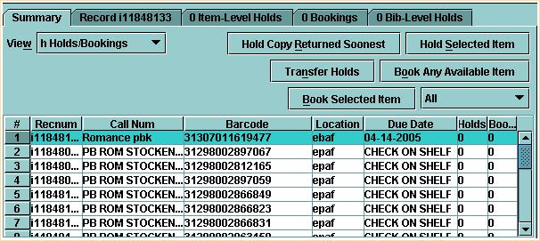 The system can generate a Paging Slip to notify the owning branch to send the item to the hold pickup location.