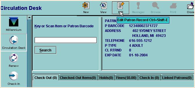 Print: Deleting a Patron Record Deleting a Patron Record If you are authorized, you can delete Patron Records in Millennium Circulation.