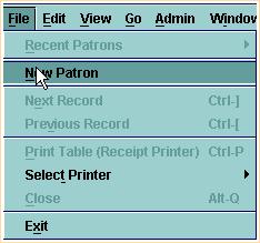 Print: Creating a Patron Record Creating a Patron Record To create a new Patron Record from Circulation Desk mode, you can either select the New Patron