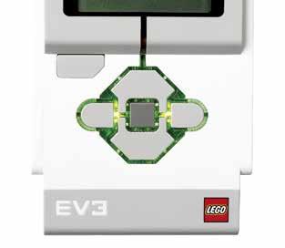 tehnoloogia EV3 Brick (EV3 Bricki) Juhtploki nuppude ümber asuv Brick Status Light (Ploki olekutuli) näitab juhtploki EV3 Brick olekut.