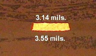 50 mils total width