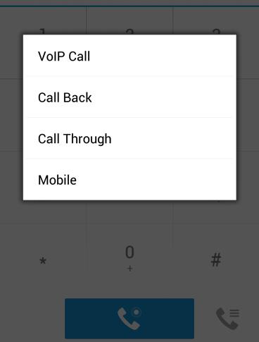 7.4 In Call Actions You can perform the following actions from the In Call screen: End a call Mute your microphone Place a call on hold Adjust the volume Open the dial pad Add more participants to a