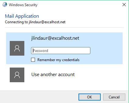 3. When Prompted for username and password