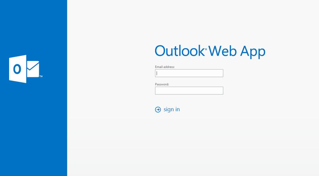 ExcalTech Hosted Exchange Outlook Web Access 1) Open a web Browser and in the address field enter https://mail.excalhost.