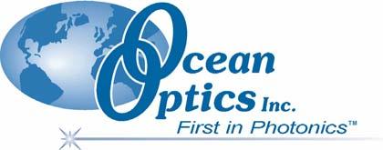 1. Red Tide USB650 Fiber Optic Spectrometer Installation and Operation Manual Document Number 170-00000-RT-02-1106 Offices: Ocean Optics, Inc. World Headquarters 830 Douglas Ave.