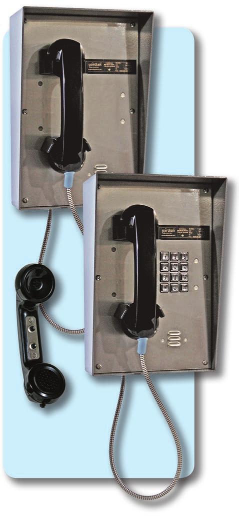 Volume Control Handset Guardian Telecom s VRT-40 Vandal Resistant Telephone and the VRR-41 Vandal Resistant Ringdown Telephone are designed for sites prone to abuse, inclement weather and noisy