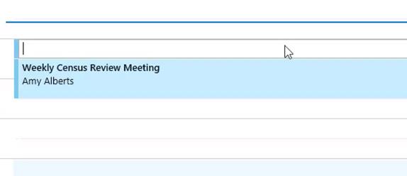 To get started, just open your Microsoft Outlook calendar. Find the timeslot you want to use and double-click it to create a meeting invite.