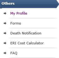 While logged into esers, select the My Profile link under the Others