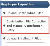 Header Type Drop-down: For colleges and universities, there will be the option of 'contribution or ARP based on which type of report you are creating.