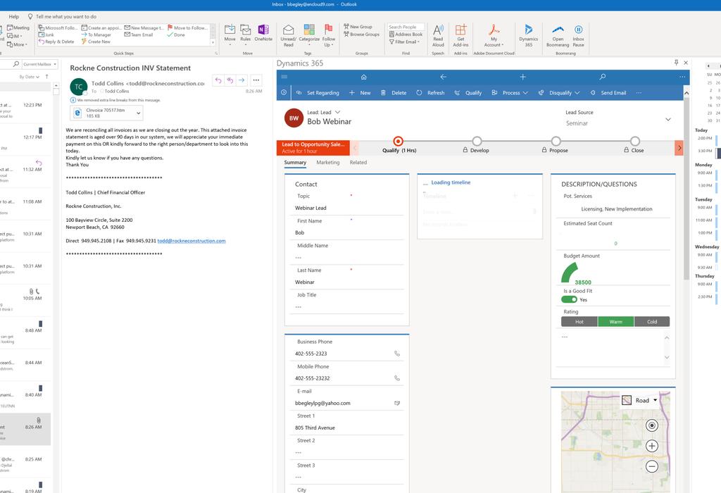 WORKING WITH CRM DATA Full CRM UI functionality available throughout Views, Records Shrink and Expand