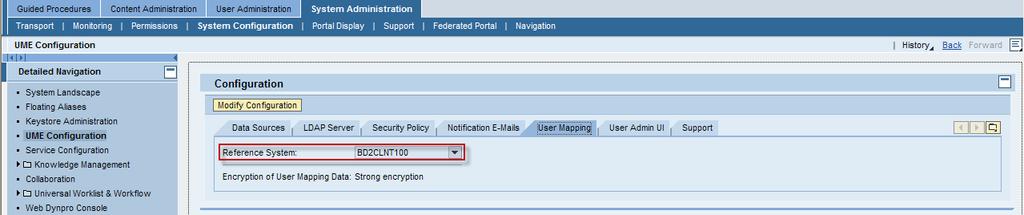 Mapping and see if Reference system is defined: Then some additional settings need to be maintained on Producer Portal.