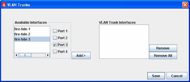 Open File VLANs from the Global Configuration Menu screen